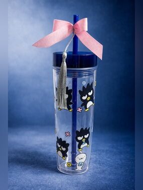 Bad Badtz-Maru Kids Tumbler 16 oz – Straw Cup w/ Lid – Spill Resistant